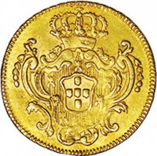 800 Réis ( Meio Escudo ) Reverse Image minted in PORTUGAL in 1796 (1786-99 - Maria I)  - The Coin Database