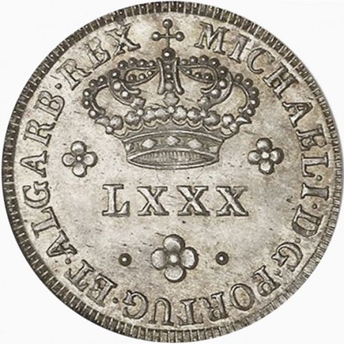 100 Réis ( Tostâo ) Obverse Image minted in PORTUGAL in N/D (1828-34 - Miguel I)  - The Coin Database