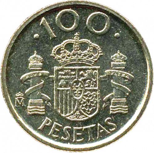 100 Pesetas Reverse Image minted in SPAIN in 1992 (1982-01  -  JUAN CARLOS I - New Design)  - The Coin Database