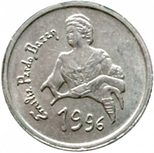 10 Pesetas Obverse Image minted in SPAIN in 1996 (1982-01  -  JUAN CARLOS I - New Design)  - The Coin Database