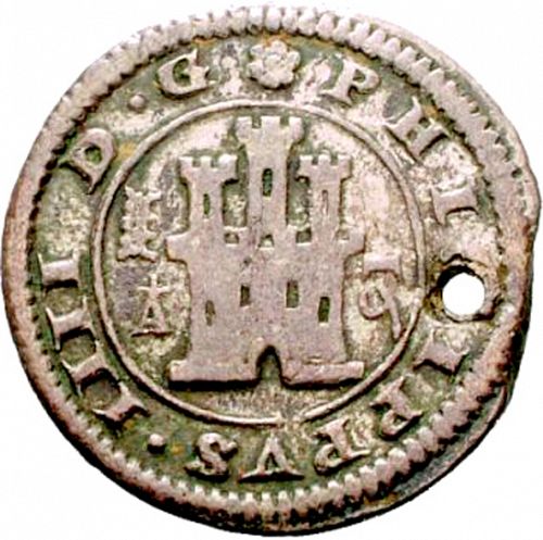 16 Maravedies Obverse Image minted in SPAIN in 1631A (1621-65  -  FELIPE IV)  - The Coin Database