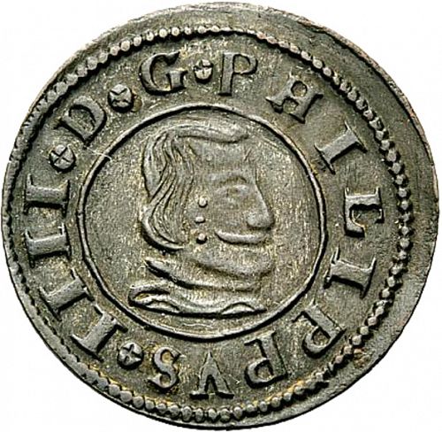 16 Maravedies Obverse Image minted in SPAIN in 1661BR (1621-65  -  FELIPE IV)  - The Coin Database