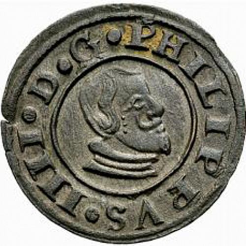 16 Maravedies Obverse Image minted in SPAIN in 1663CA (1621-65  -  FELIPE IV)  - The Coin Database
