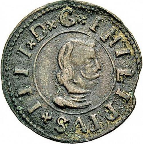 16 Maravedies Obverse Image minted in SPAIN in 1663M (1621-65  -  FELIPE IV)  - The Coin Database