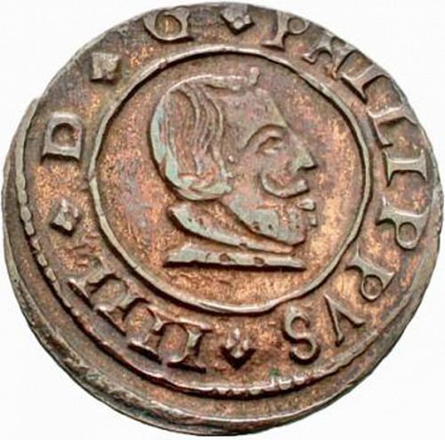 16 Maravedies Obverse Image minted in SPAIN in 1663Y (1621-65  -  FELIPE IV)  - The Coin Database