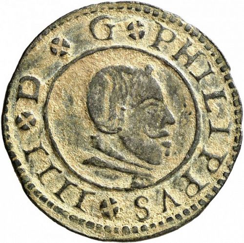 16 Maravedies Obverse Image minted in SPAIN in 1664Y (1621-65  -  FELIPE IV)  - The Coin Database