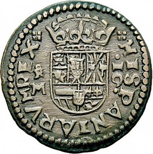 16 Maravedies Reverse Image minted in SPAIN in 1664M (1621-65  -  FELIPE IV)  - The Coin Database