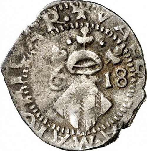 Dieciocheno Reverse Image minted in SPAIN in 1618 (1598-21  -  FELIPE III - Local Coinage)  - The Coin Database