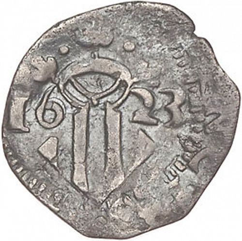 Dieciocheno Reverse Image minted in SPAIN in 1623 (1621-65  -  FELIPE IV - Local Coinage)  - The Coin Database