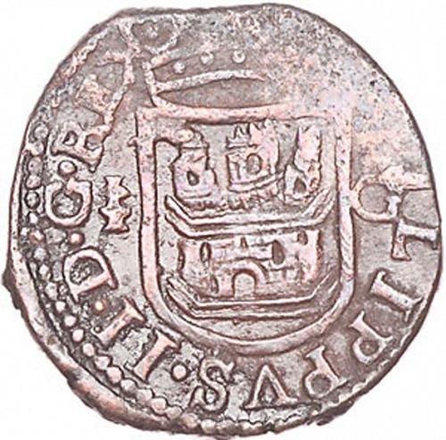 1 Cuartillo de Real Obverse Image minted in SPAIN in ND/Cs (1556-98  -  FELIPE II)  - The Coin Database