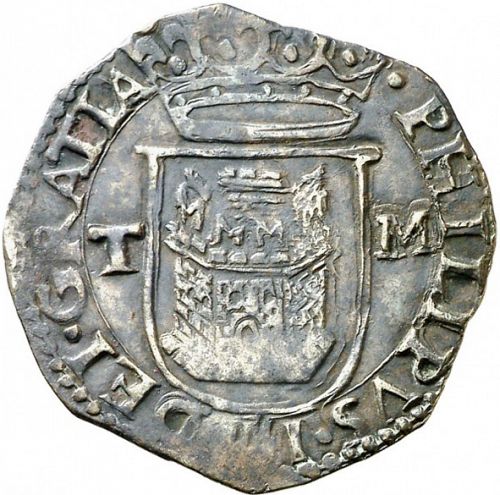 1 Cuartillo de Real Obverse Image minted in SPAIN in ND/M (1556-98  -  FELIPE II)  - The Coin Database