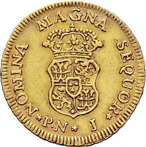 1 Escudo Reverse Image minted in SPAIN in 1760J (1759-88  -  CARLOS III)  - The Coin Database