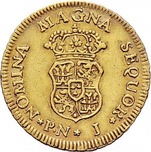 1 Escudo Reverse Image minted in SPAIN in 1760J (1759-88  -  CARLOS III)  - The Coin Database