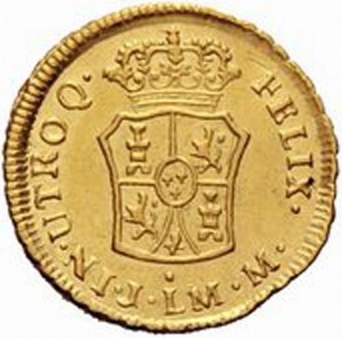 1 Escudo Reverse Image minted in SPAIN in 1771JM (1759-88  -  CARLOS III)  - The Coin Database