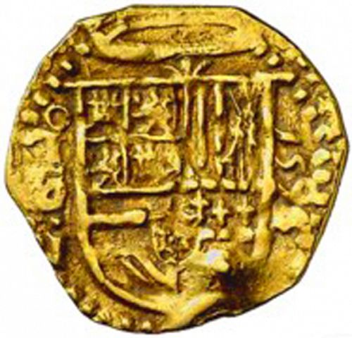 1 Escudo Obverse Image minted in SPAIN in 1595C (1556-98  -  FELIPE II)  - The Coin Database