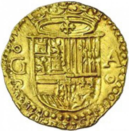 1 Escudo Obverse Image minted in SPAIN in ND/A (1556-98  -  FELIPE II)  - The Coin Database