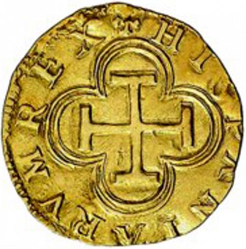 1 Escudo Reverse Image minted in SPAIN in ND/D (1556-98  -  FELIPE II)  - The Coin Database