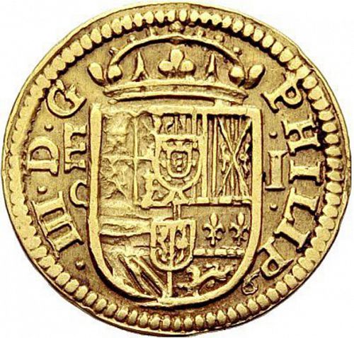 1 Escudo Obverse Image minted in SPAIN in 1608C (1598-21  -  FELIPE III)  - The Coin Database
