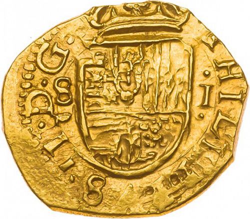 1 Escudo Obverse Image minted in SPAIN in 1610B (1598-21  -  FELIPE III)  - The Coin Database