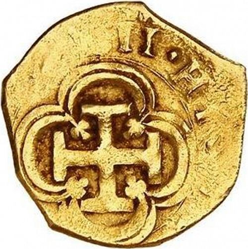 1 Escudo Reverse Image minted in SPAIN in 1611V (1598-21  -  FELIPE III)  - The Coin Database