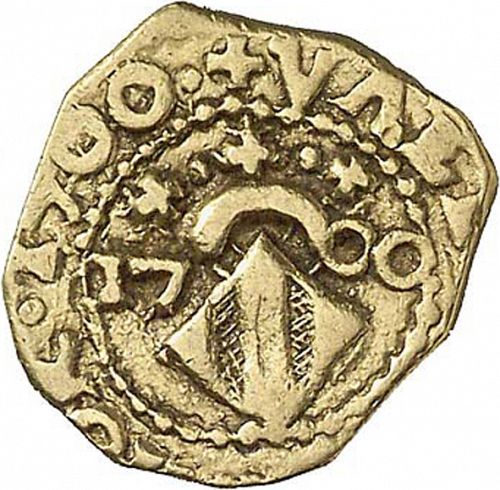 1 Escudo Obverse Image minted in SPAIN in 1700 (1700-46  -  FELIPE V)  - The Coin Database