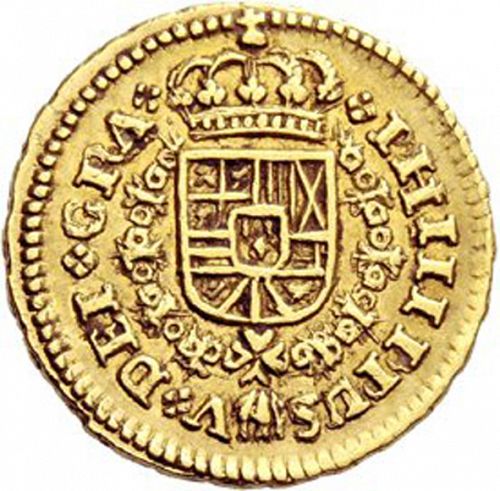 1 Escudo Obverse Image minted in SPAIN in 1720JJ (1700-46  -  FELIPE V)  - The Coin Database