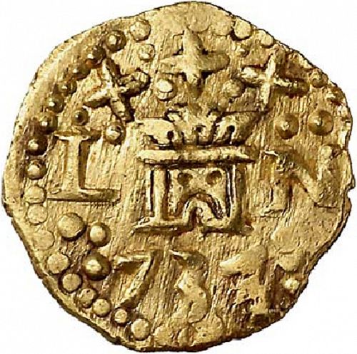 1 Escudo Obverse Image minted in SPAIN in 1732N (1700-46  -  FELIPE V)  - The Coin Database