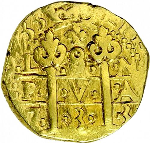 1 Escudo Obverse Image minted in SPAIN in 1733N (1700-46  -  FELIPE V)  - The Coin Database