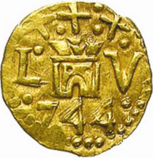 1 Escudo Obverse Image minted in SPAIN in 1744V (1700-46  -  FELIPE V)  - The Coin Database