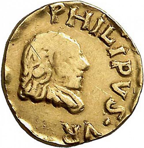 1 Escudo Obverse Image minted in SPAIN in N/D (1700-46  -  FELIPE V)  - The Coin Database