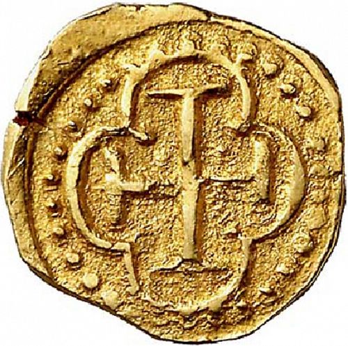 1 Escudo Reverse Image minted in SPAIN in 1708H (1700-46  -  FELIPE V)  - The Coin Database