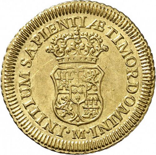 1 Escudo Reverse Image minted in SPAIN in 1730 (1700-46  -  FELIPE V)  - The Coin Database