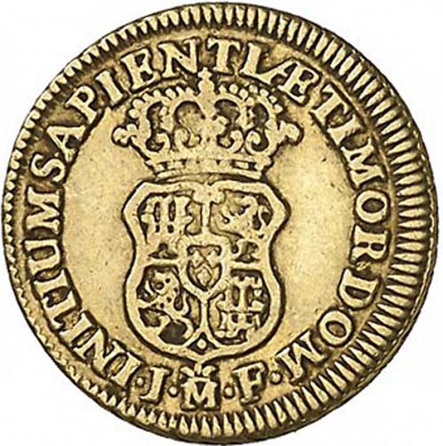 1 Escudo Reverse Image minted in SPAIN in 1739JF (1700-46  -  FELIPE V)  - The Coin Database