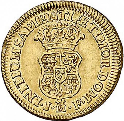 1 Escudo Reverse Image minted in SPAIN in 1740JF (1700-46  -  FELIPE V)  - The Coin Database