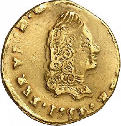 1 Escudo Obverse Image minted in SPAIN in 1751J (1746-59  -  FERNANDO VI)  - The Coin Database