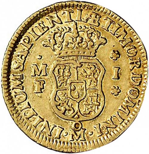 1 Escudo Reverse Image minted in SPAIN in 1747MF (1746-59  -  FERNANDO VI)  - The Coin Database