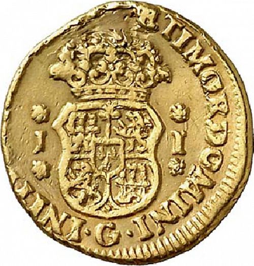 1 Escudo Reverse Image minted in SPAIN in 1751J (1746-59  -  FERNANDO VI)  - The Coin Database