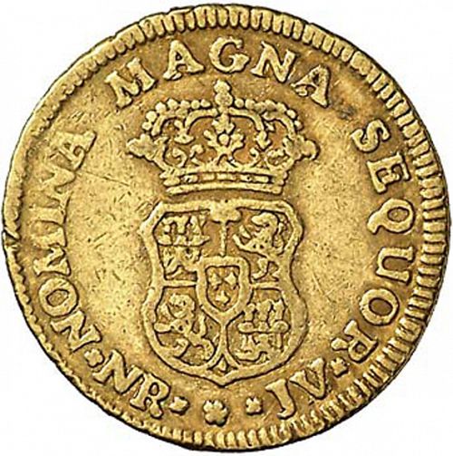 1 Escudo Reverse Image minted in SPAIN in 1759J (1746-59  -  FERNANDO VI)  - The Coin Database