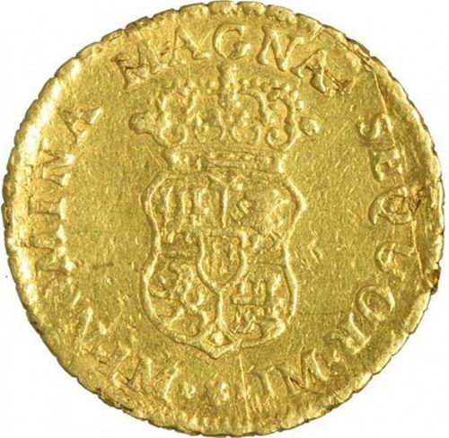 1 Escudo Reverse Image minted in SPAIN in 1760JM (1746-59  -  FERNANDO VI)  - The Coin Database
