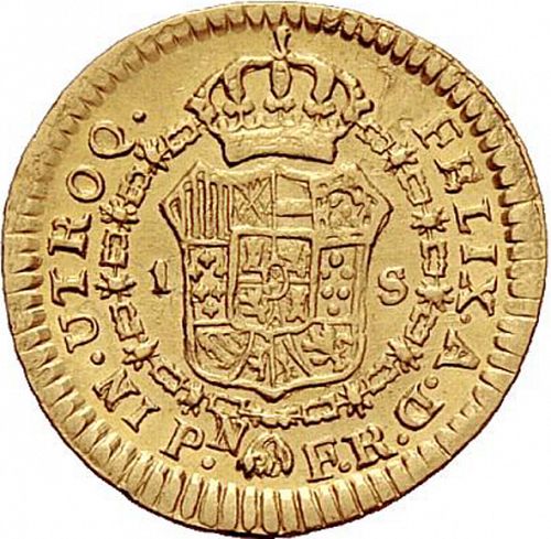 1 Escudo Reverse Image minted in SPAIN in 1816FR (1808-33  -  FERNANDO VII)  - The Coin Database