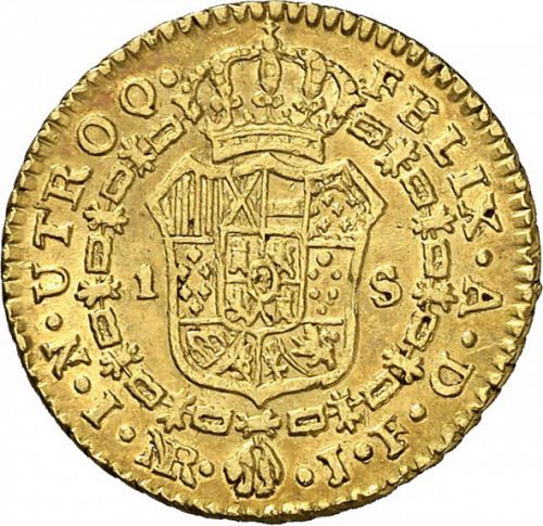 1 Escudo Reverse Image minted in SPAIN in 1816JF (1808-33  -  FERNANDO VII)  - The Coin Database