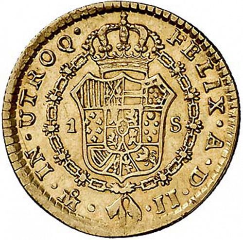1 Escudo Reverse Image minted in SPAIN in 1816JJ (1808-33  -  FERNANDO VII)  - The Coin Database