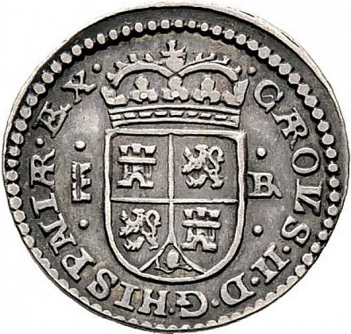 1 Real Obverse Image minted in SPAIN in 1686BR (1665-00  -  CARLOS II)  - The Coin Database