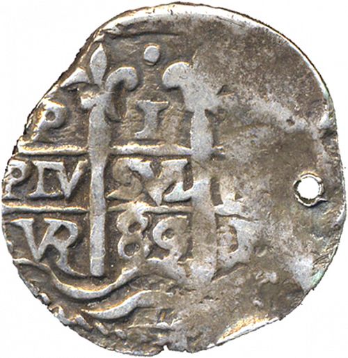 1 Real Obverse Image minted in SPAIN in 1689VR (1665-00  -  CARLOS II)  - The Coin Database