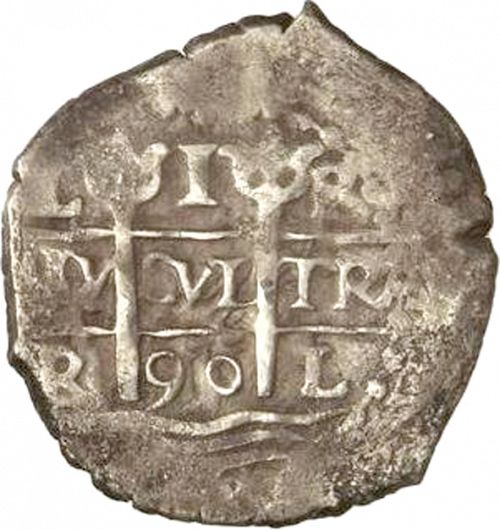 1 Real Obverse Image minted in SPAIN in 1690R (1665-00  -  CARLOS II)  - The Coin Database
