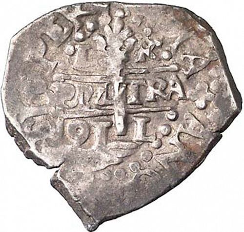 1 Real Obverse Image minted in SPAIN in 1691R (1665-00  -  CARLOS II)  - The Coin Database