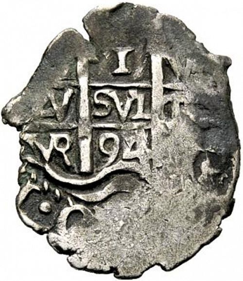 1 Real Obverse Image minted in SPAIN in 1694VR (1665-00  -  CARLOS II)  - The Coin Database