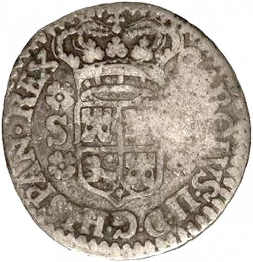 1 Real Obverse Image minted in SPAIN in 1699M (1665-00  -  CARLOS II)  - The Coin Database