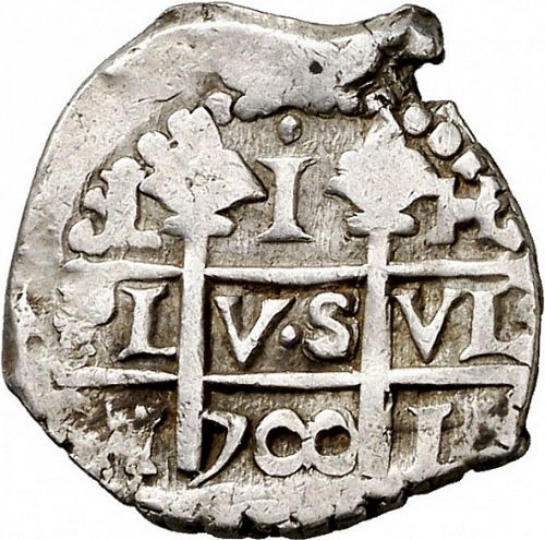1 Real Obverse Image minted in SPAIN in 1700H (1665-00  -  CARLOS II)  - The Coin Database