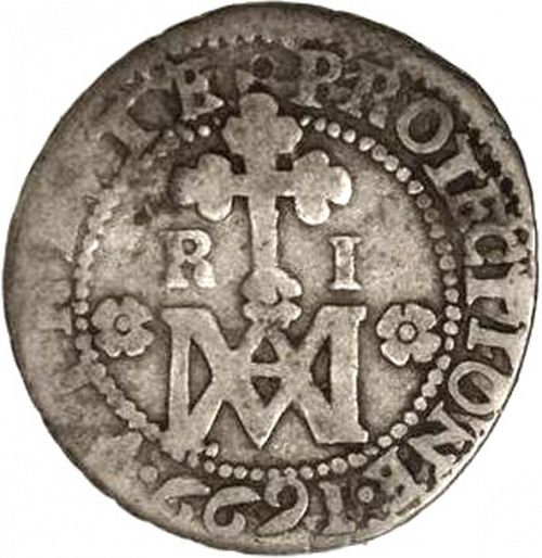 1 Real Reverse Image minted in SPAIN in 1699M (1665-00  -  CARLOS II)  - The Coin Database